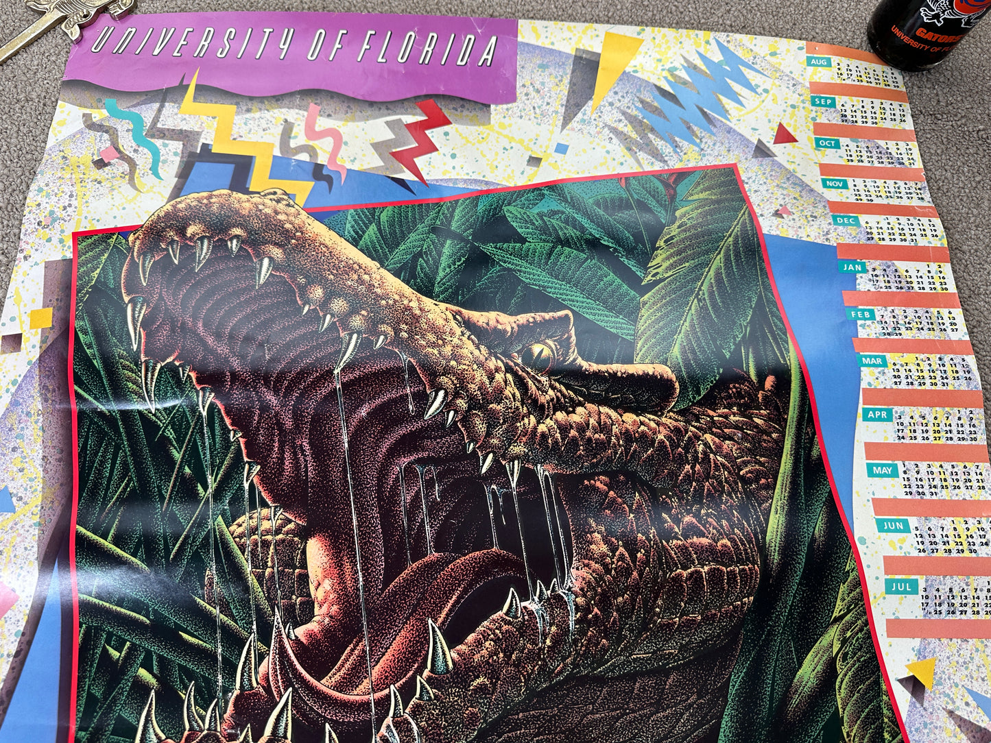 Vintage Florida Gators Football 1987 Poster