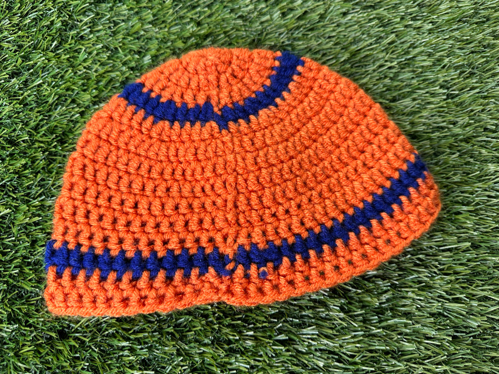 Vintage Knit Beanie Cap Football - Youth