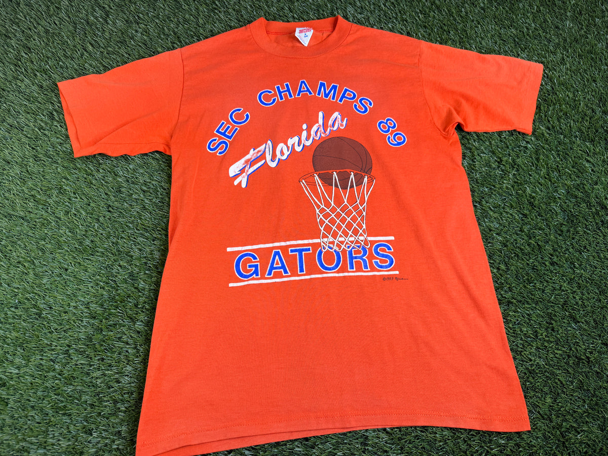 Vintage Florida Gators 1989 Basketball SEC Champs Shirt - S