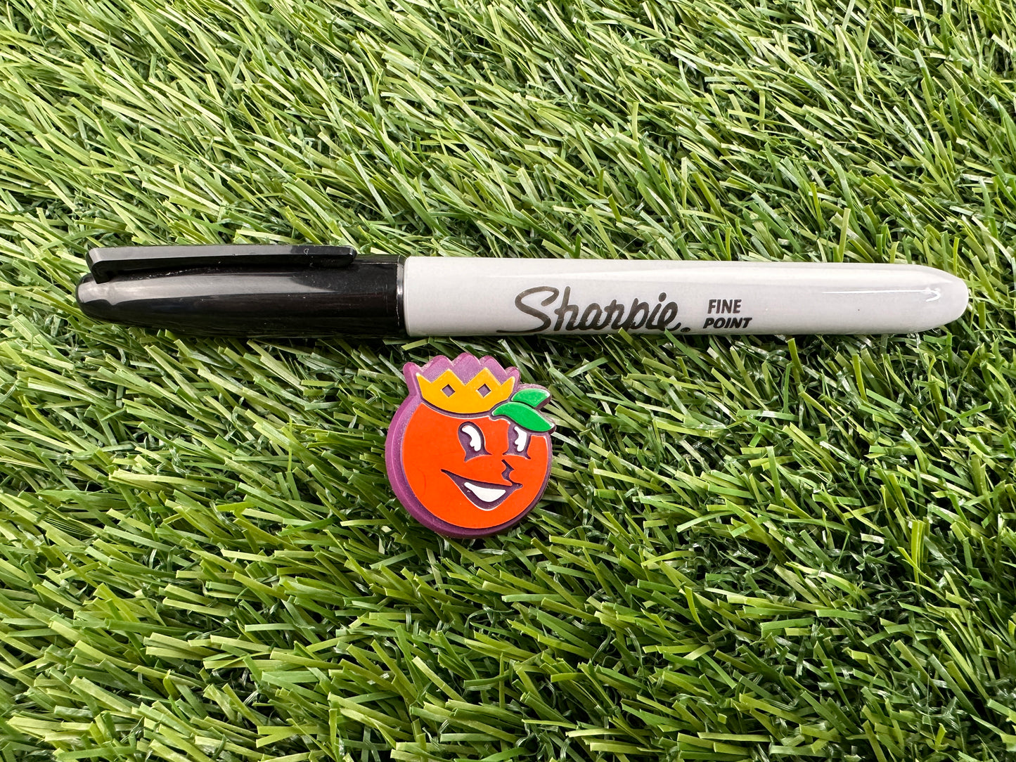 Vintage Orange Bowl Pin