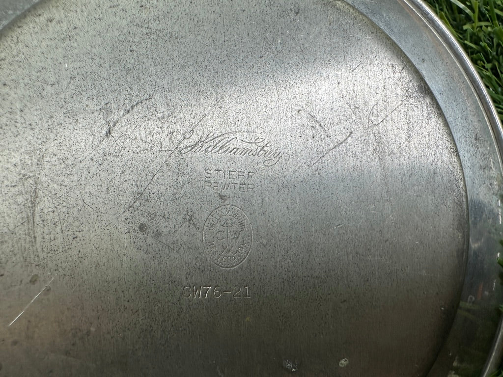Vintage University of Florida School Seal Pewter Plate/Ashtray