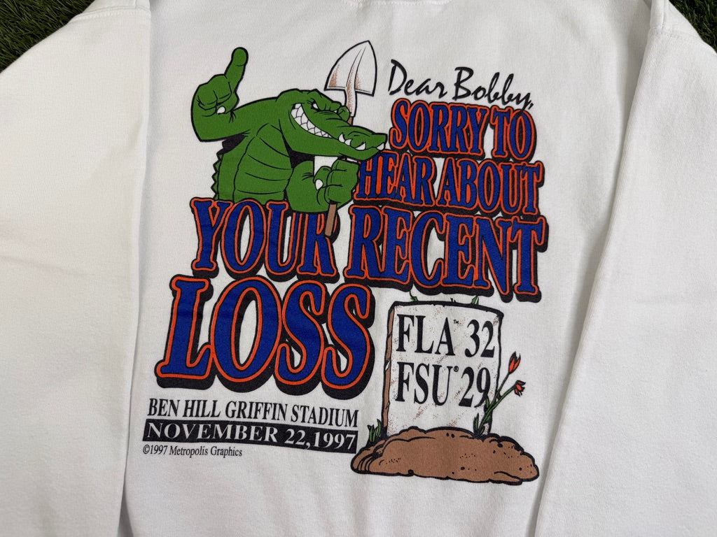 Vintage 1997 Florida Gators / FSU Sweatshirt - M
