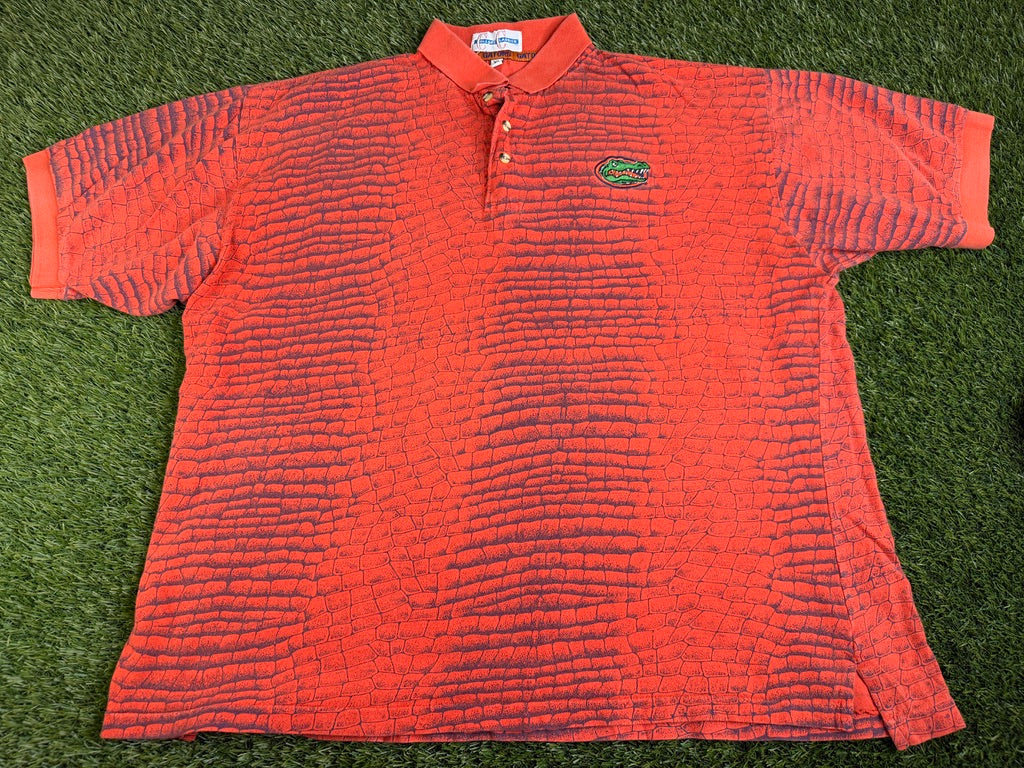 Vintage Florida Gators Orange Scales Polo - XL