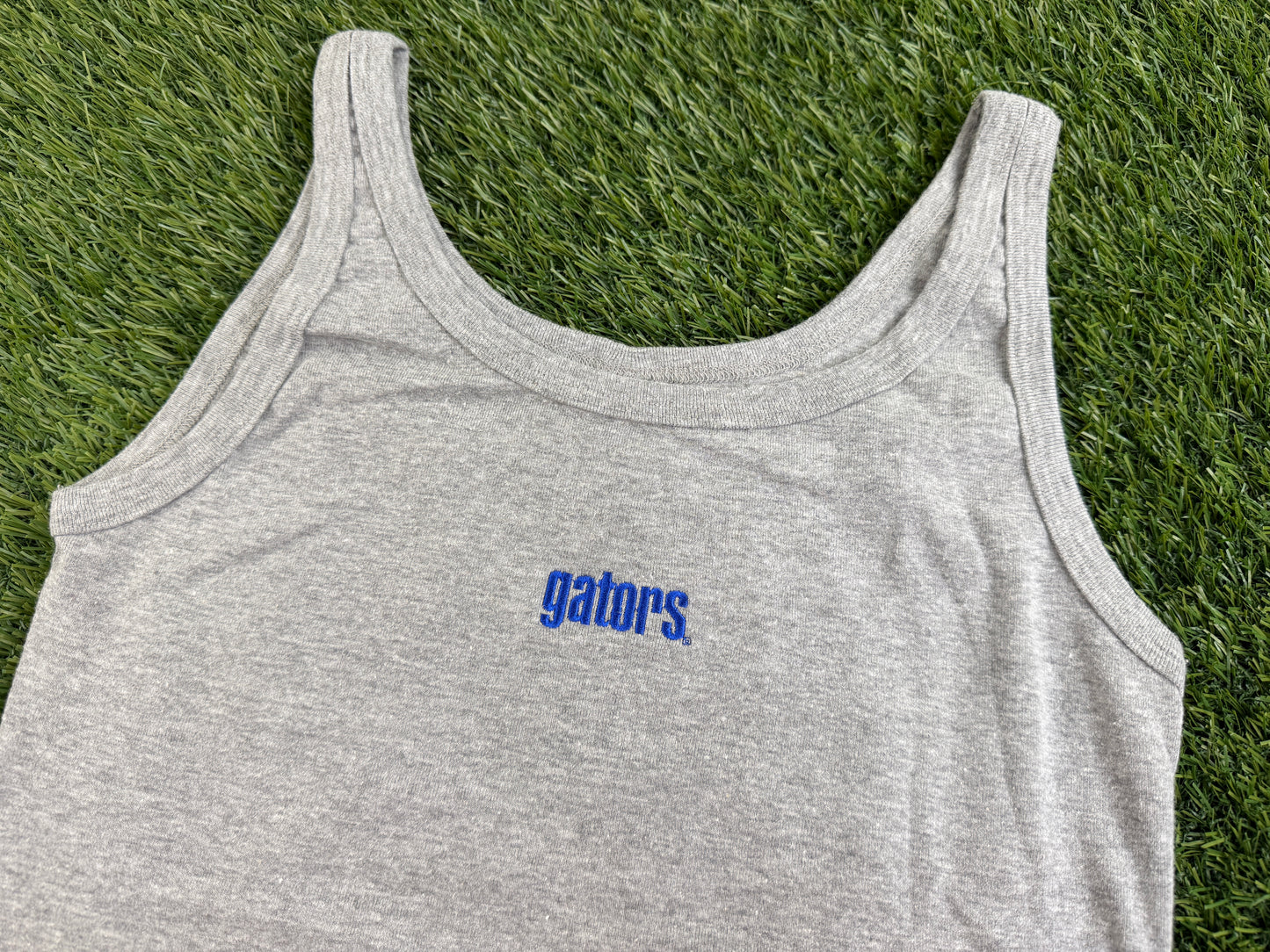 Y2K Baby Tee Tank Gray