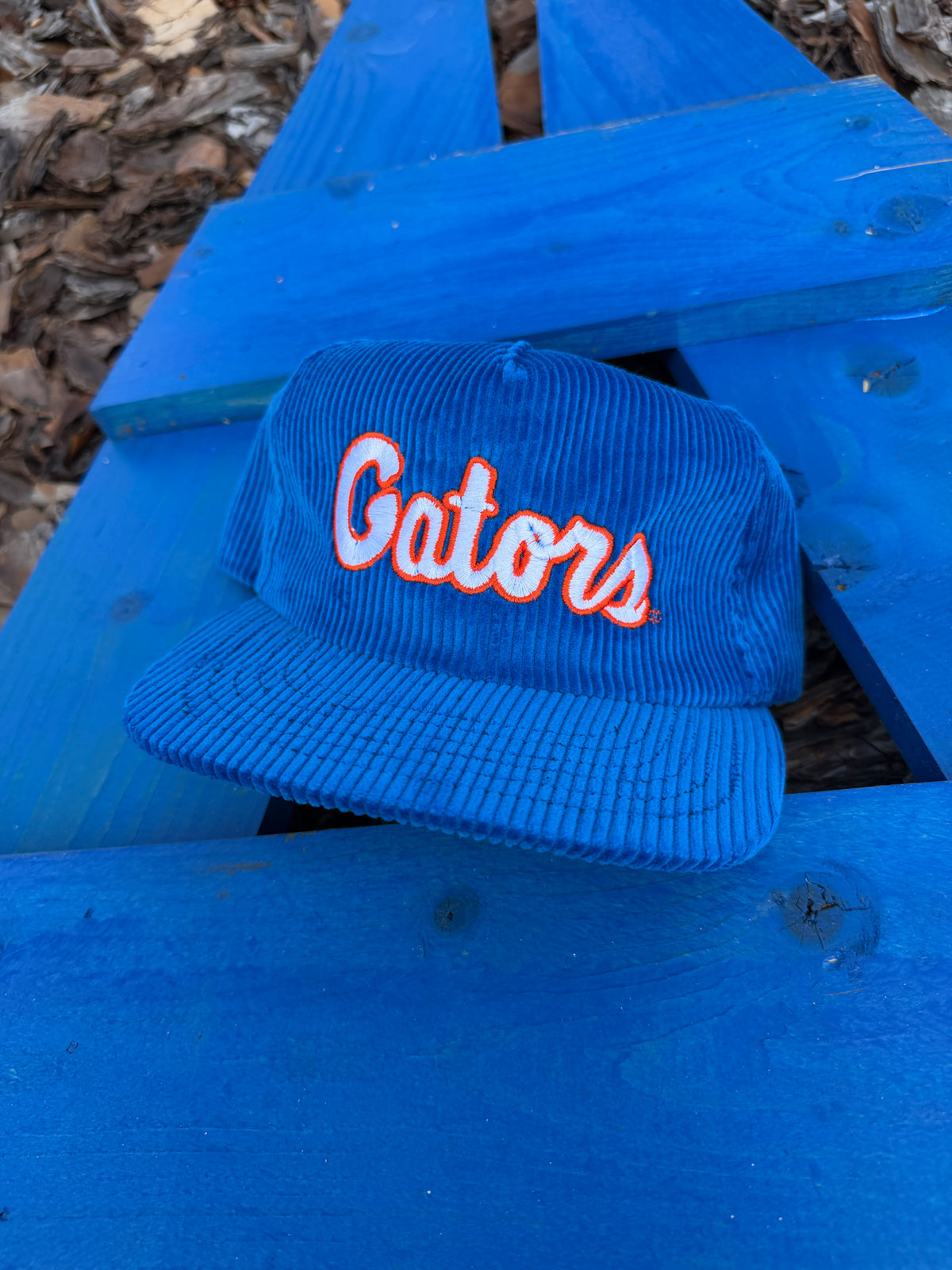 Dave’s Gator Script Blue Corduroy Hat