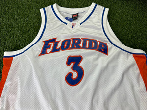 Vintage Florida Gators Basketball Jersey White 3 - XL