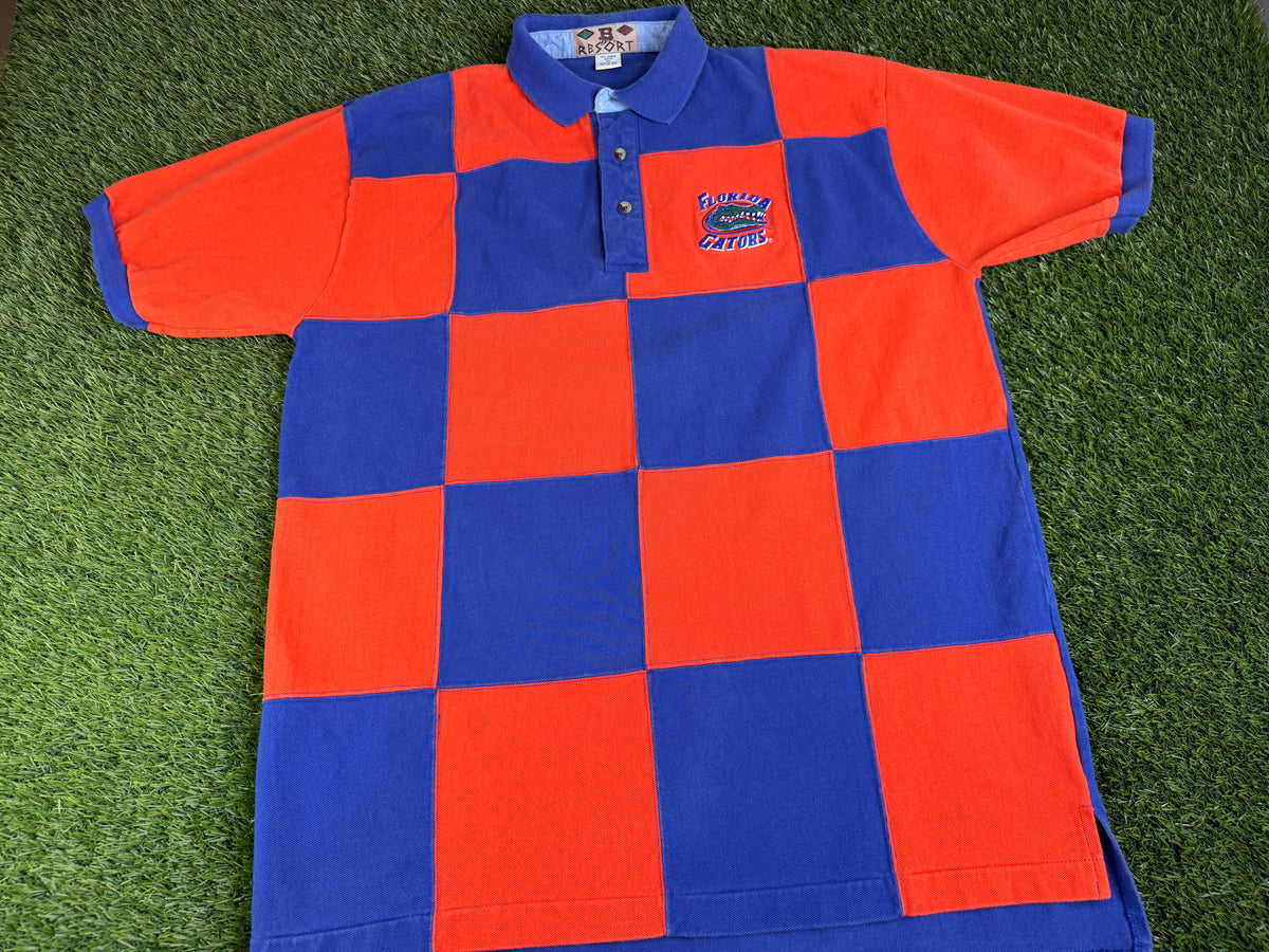 Vintage Florida Gators Checkerboard Polo - XL
