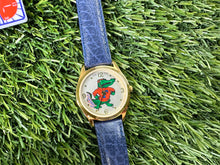 Load image into Gallery viewer, Vintage Florida Gators Watch Albert Blue Leather Band
