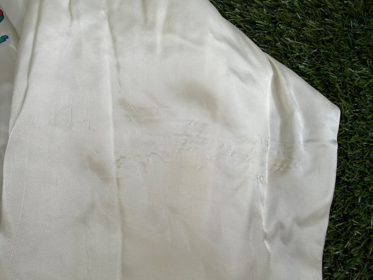 Vintage Florida Gators White Satin Jacket - L