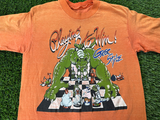 Vintage Florida Gators Rivalry Shirt Chess Orange - Youth M