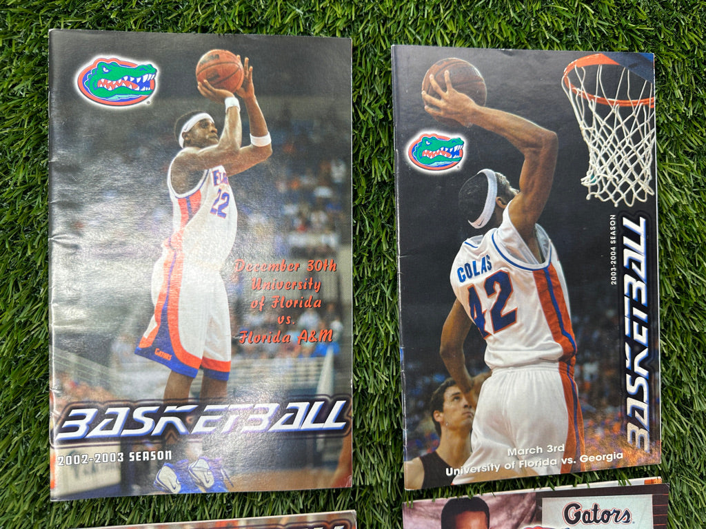 Vintage Florida Gators Basketball Program Lot