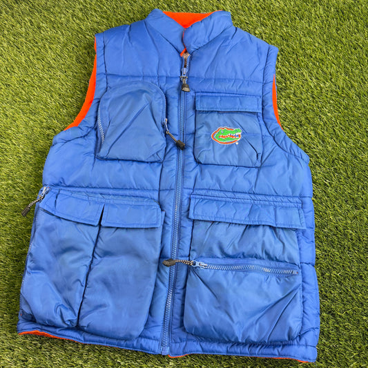 Vintage Florida Gators Fleece Lined Vest Jacket - Youth Large