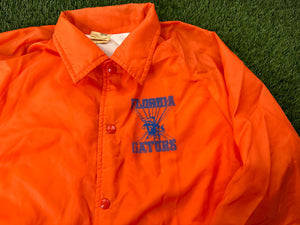Vintage Florida Gators Jacket Coaches Style Albert Orange - M