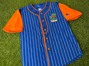 Vintage Florida Gators Baseball Jersey Starter Pinstripes - M