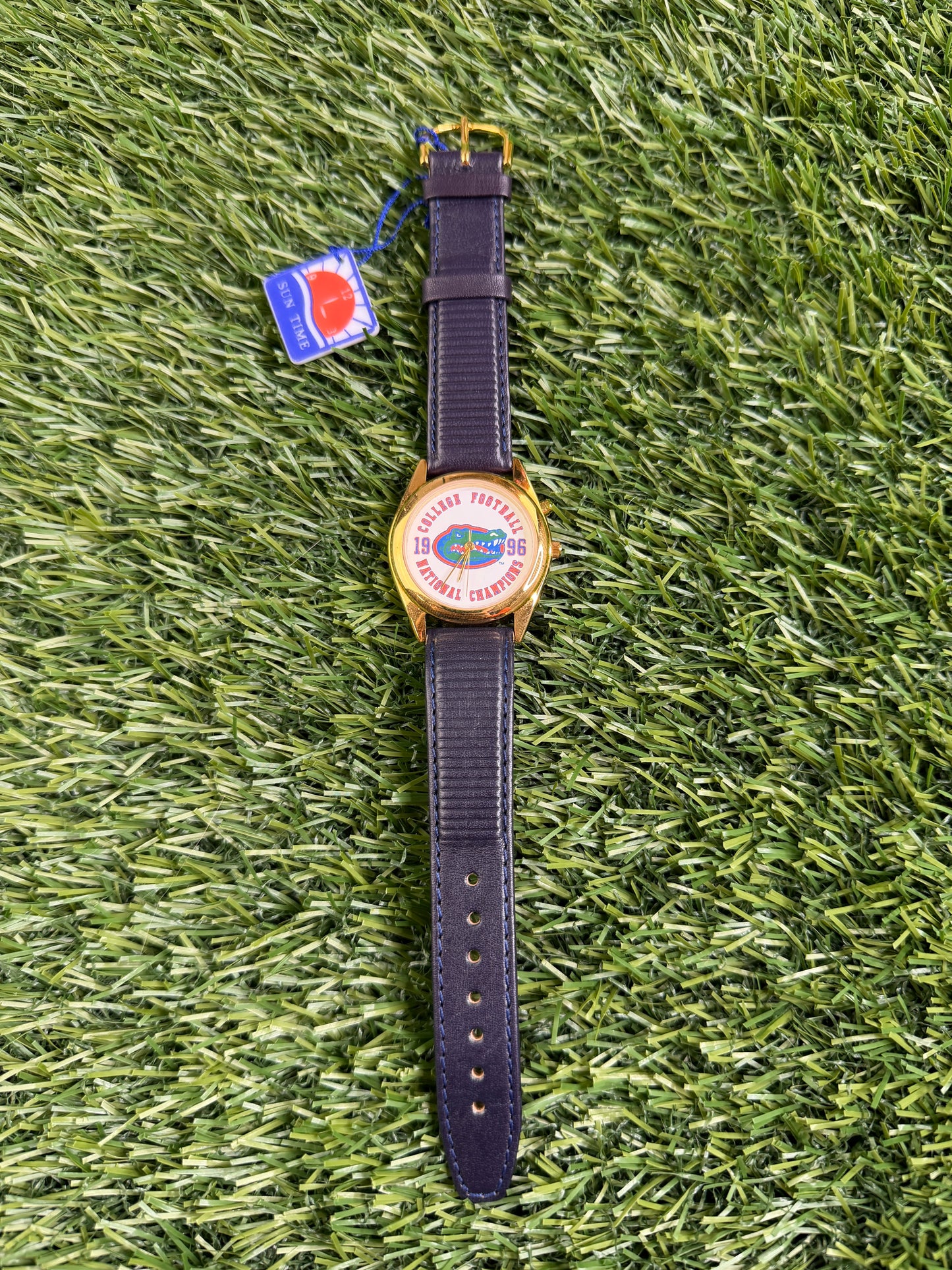 Vintage Florida Gators Watch Navy Blue Band 96 Champs