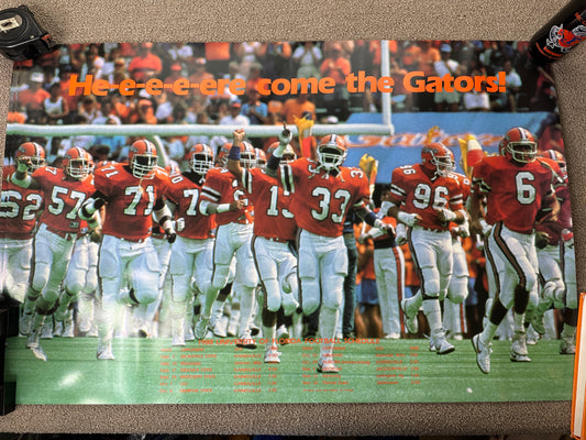 Vintage Florida Gators Football 1988 Poster