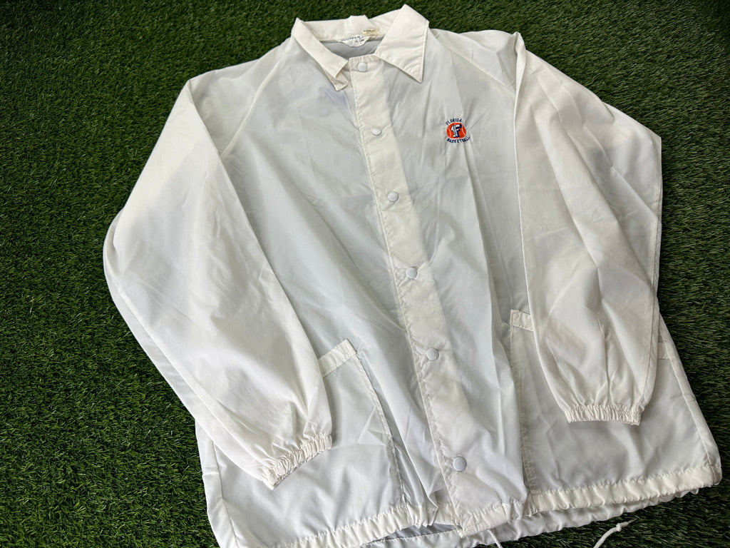 Vintage Florida Gators Basketball Jacket White - L