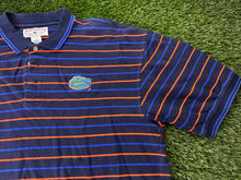 Load image into Gallery viewer, Vintage Florida Gators Striped Polo Navy Blue - XL
