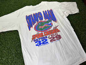 Vintage Florida Gators FSU Rivalry Shirt Crusher White - L