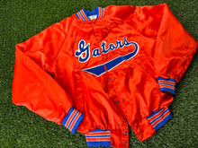 Load image into Gallery viewer, Vintage Florida Gators Script Satin Jacket Orange - S
