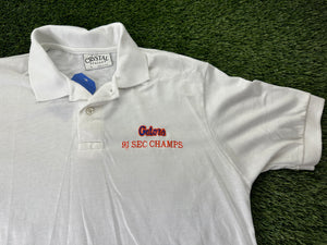 Vintage Florida Gators 91 SEC Champs Polo White - M