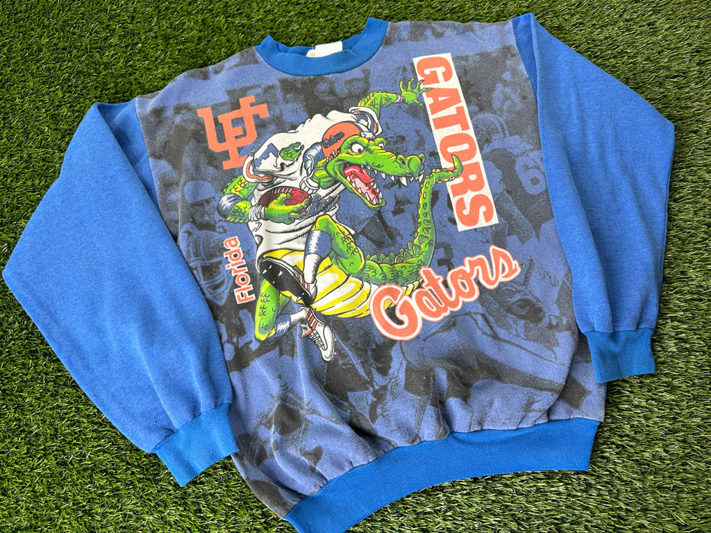 Vintage Florida Gators Sweatshirt Cartoon - Youth L
