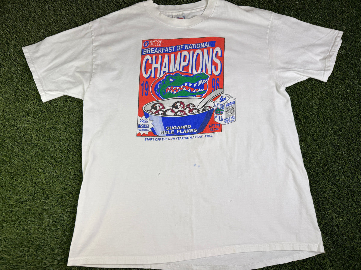 Vintage Florida Gators 96 Champs Cereal Shirt - XL