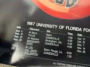 Vintage Florida Gators Football 1987 Poster