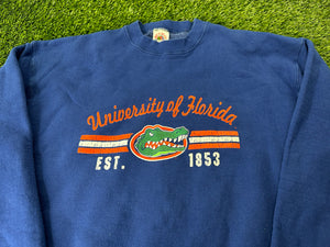 Vintage Florida Gators Sweatshirt Blue 1853 - XL