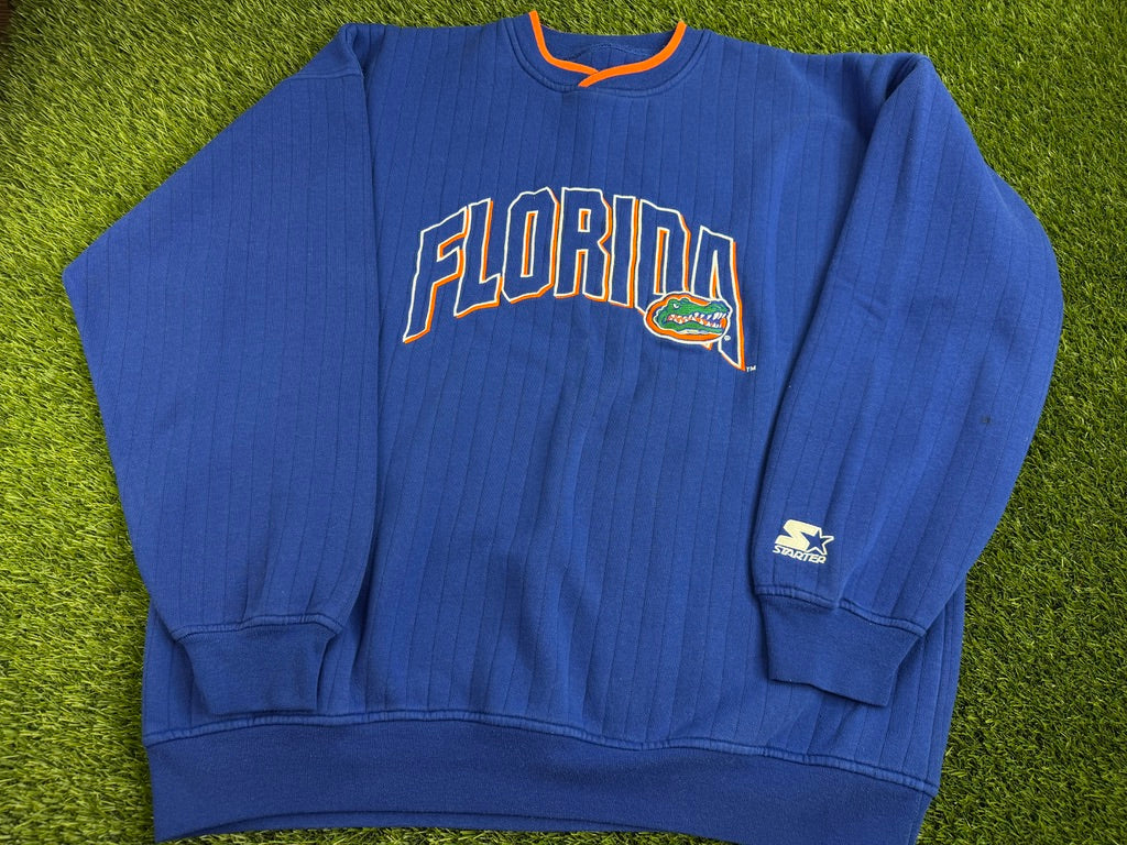 Vintage Florida Gators Starter Striped Sweatshirt - 2XL