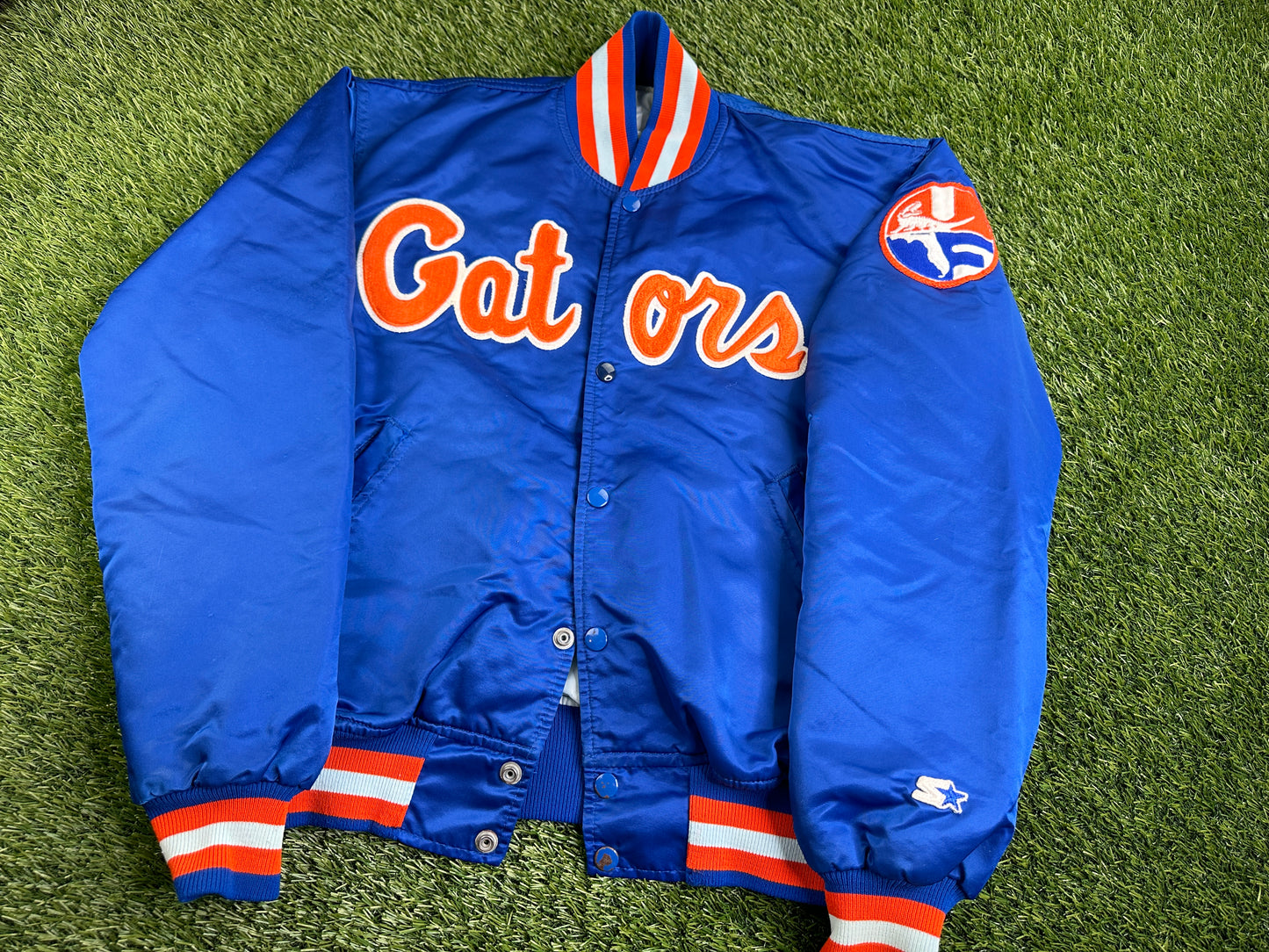 Vintage Florida Gators Script Starter Satin Jacket - M