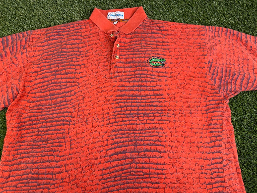 Vintage Florida Gators Orange Scales Polo - XL