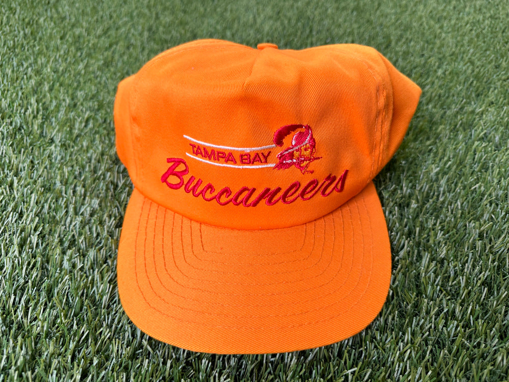 Vintage Tampa Bay Buccaneers Snapback Hat Creamsicle