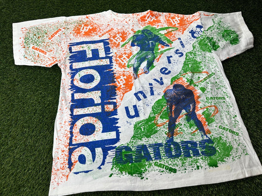 Vintage Florida Gators Football Shirt All Over Print - 2XL