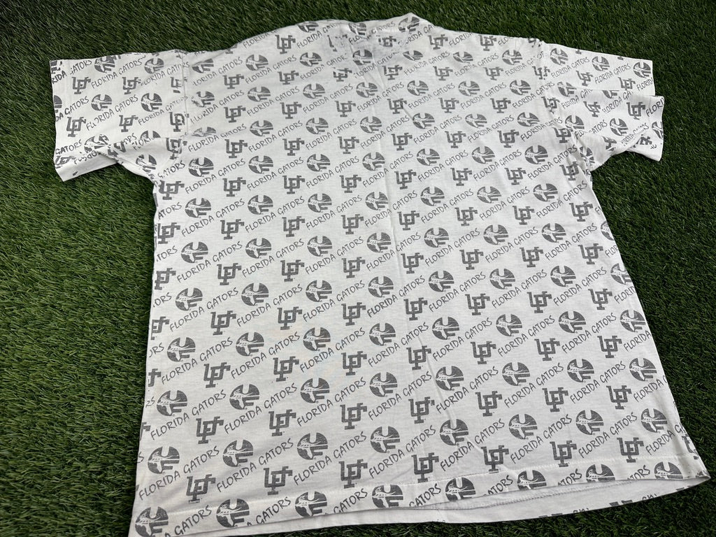 Vintage Florida Gators Basketball All Over Print Shirt - L