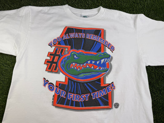 Vintage Florida Gators 1996 Natty First Time Shirt - XL