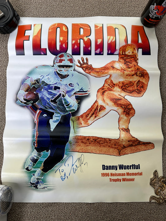Vintage Florida Gators Danny Wuerffel Heisman Poster
