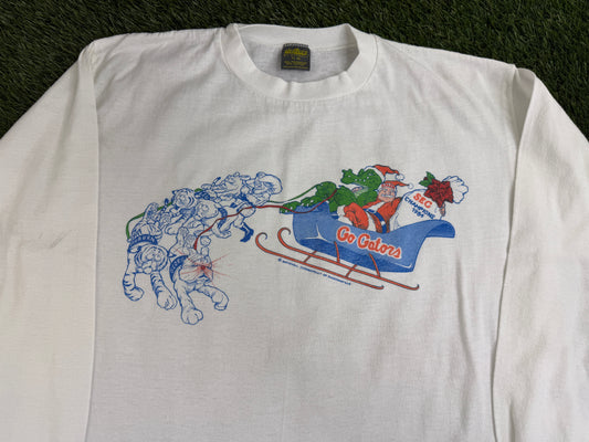 Vintage Florida Gators 1984 SEC Champs Santa Long Sleeve Shirt - L