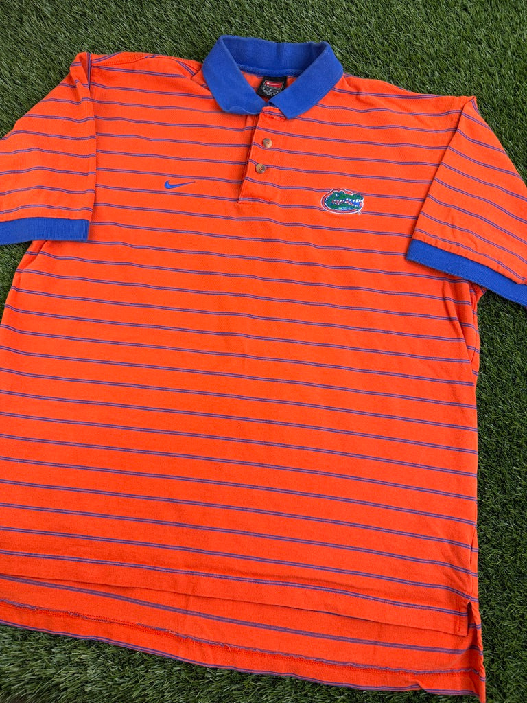 Vintage Florida Gators Swoosh Spurrier Polo - L