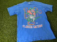 Load image into Gallery viewer, Vintage Florida Gators Cartoon Shirt Distressed Blue - M
