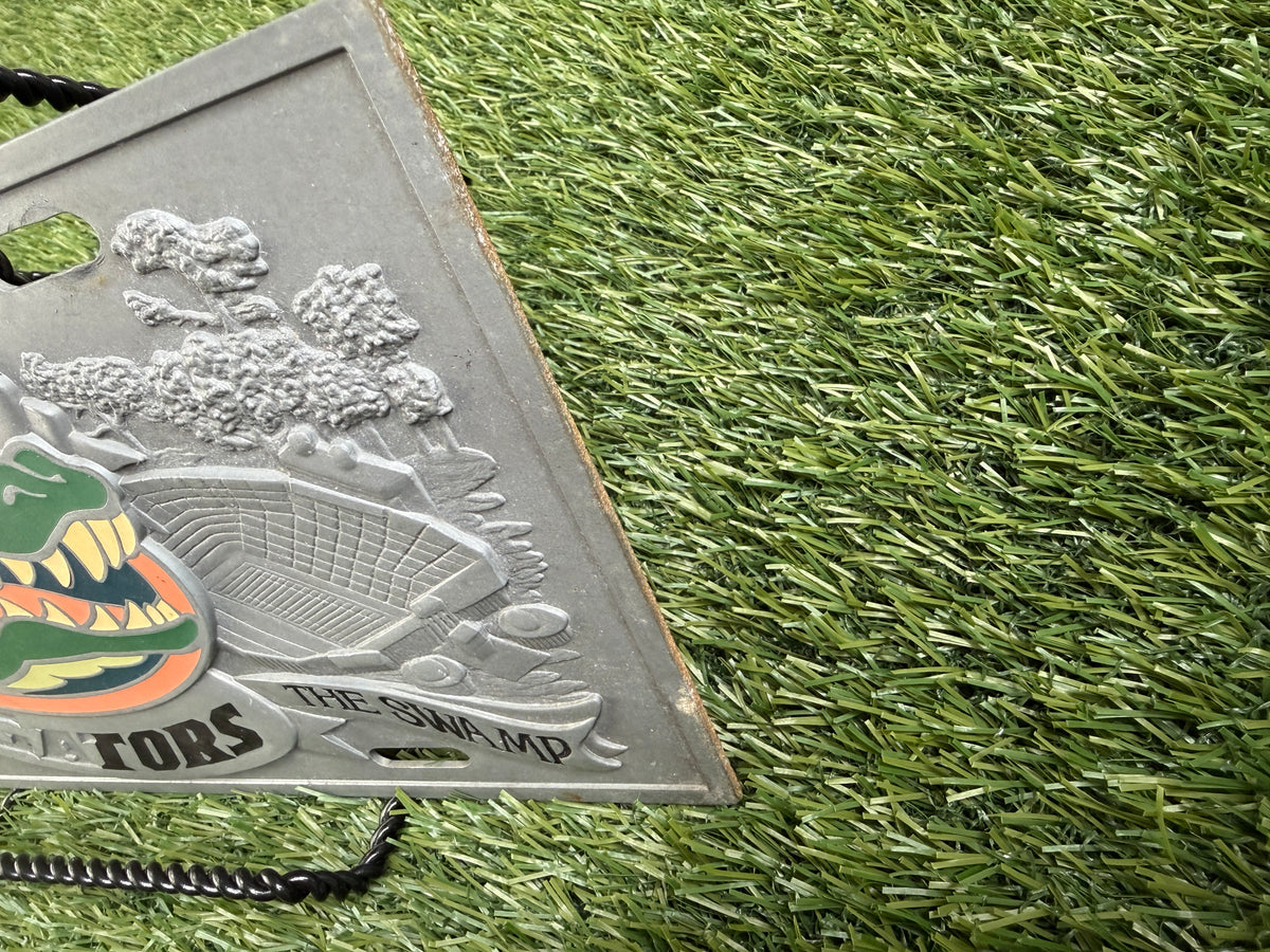 Vintage Florida Gators Pewter License Plate