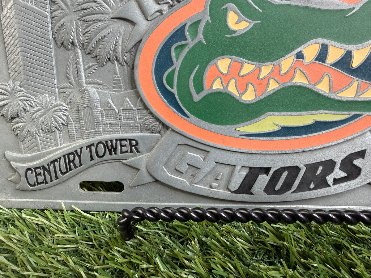 Vintage Florida Gators Pewter License Plate