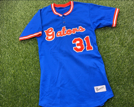 Vintage Florida Gators Script Baseball Jersey - S