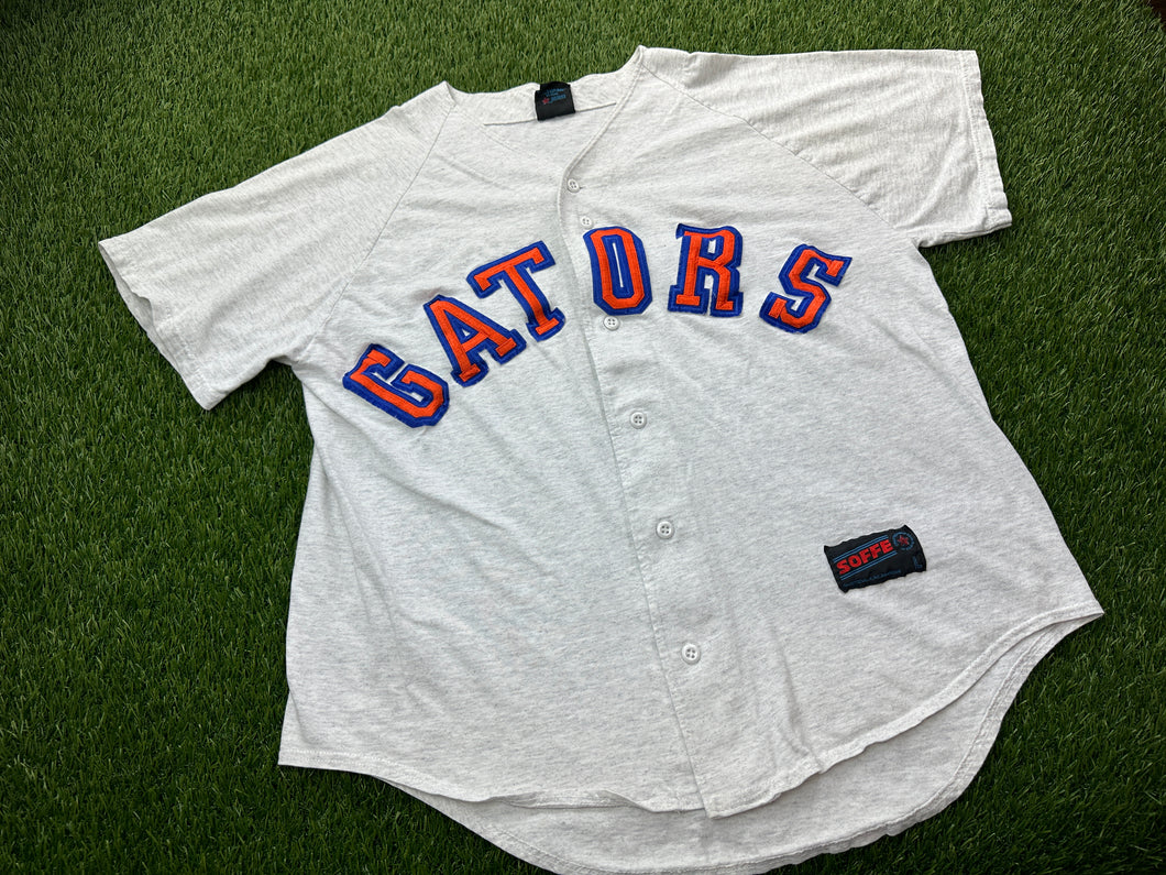 Vintage Florida Gators Baseball Jersey White - L