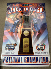 Load image into Gallery viewer, Florida Gators Basketball Back to Back Champs Poster
