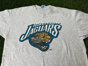 Vintage Jacksonville Jaguars Logo Shirt Gray - L