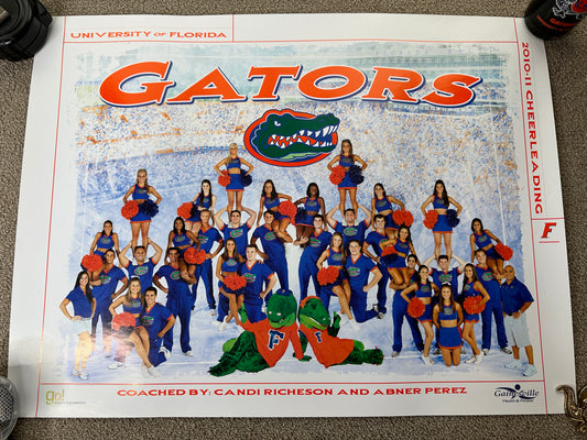 Florida Gators Cheerleading 10-11 Poster