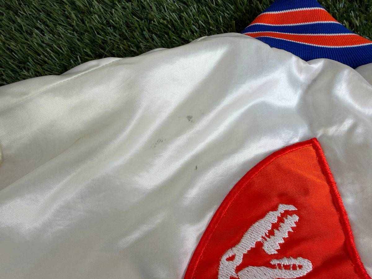 Vintage Florida Gators White Satin Jacket - L