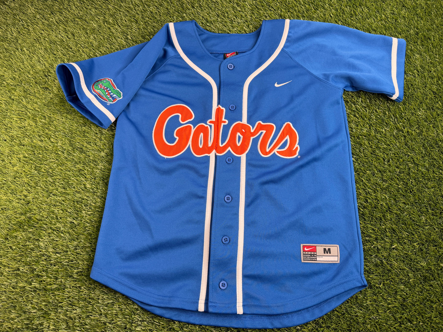 Vintage Florida Gators Script Baseball Jersey - XS