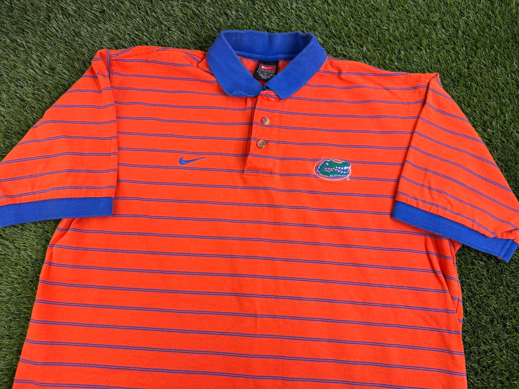 Vintage Florida Gators Swoosh Spurrier Polo - L
